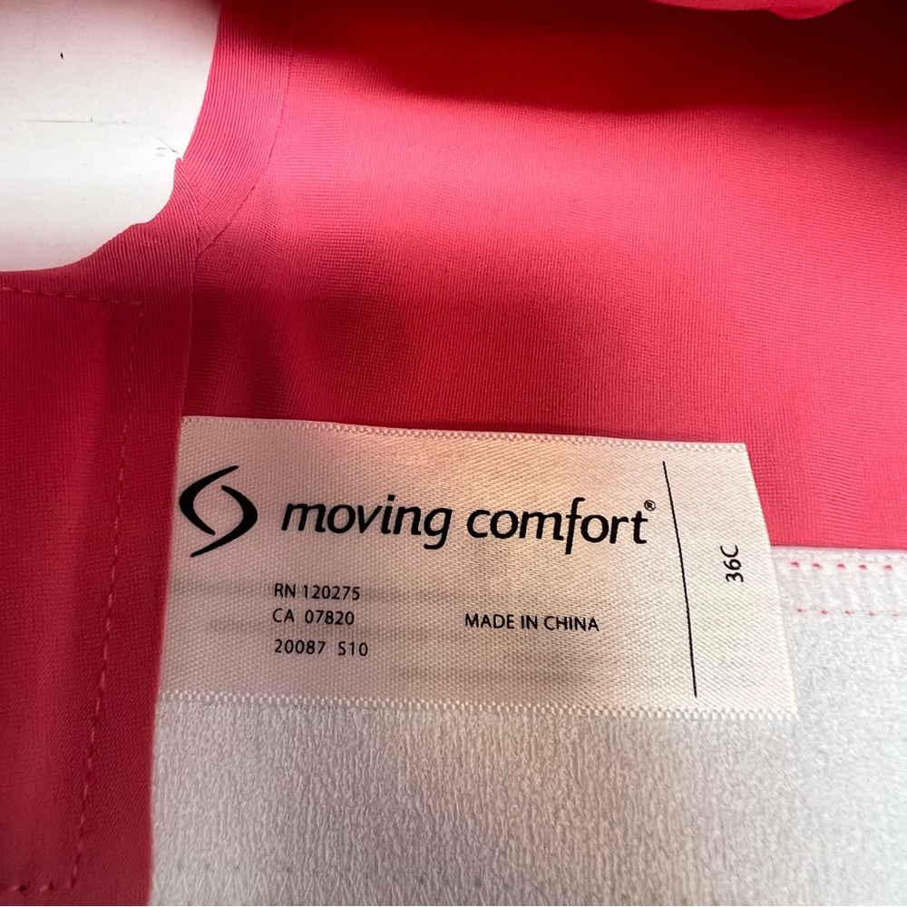 Moving Comfort Helena High Impact sports bra in Guava size 36C NWT - Picture 9 of 10